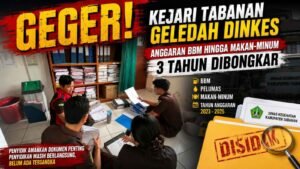 GEGER! Kejari Tabanan Geledah Dinkes, Anggaran BBM hingga Makan-Minum 3 Tahun Dibongkar