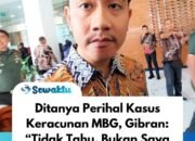 Ditanya Soal Keracunan MBG, Gibran Ngaku Nggak Tahu Karena Bukan Tukang Masak