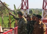 Pastikan Siap Digunakan, Dandim 0703/Cilacap Tinjau Jembatan Perintis Garuda di Wanareja