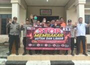 Polres Barito Utara Dampingi Tim Serdik Sespima Polda Kalteng Sosialisasi Cegah Karhutla di Kelurahan Jambu