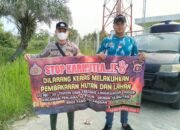Bhabinkamtibmas Sosialisasi Larangan Karhutla Ke Warga Laung Tuhup