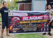 Polsek Kapuas Hilir Gencar Berikan Himbauan Kepada Warga Untuk Tidak Membuka Lahan Dan Kebun Dengan Cara Di Bakar