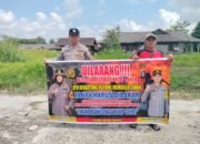 Giat Piket Polsek kapuas tengah Rutin lakukan imbauan larangan karhutla kepada masyarakat.