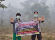 Bhabinkamtibmas Polsek TSS Sosialisasi Larangan Karhutla Ke Warga Desa Olung Hanangan