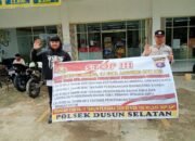 Cegah Penambangan Ilegal, Polsek Dusel Gencar Beri Imbauan Dengan Masyarakat