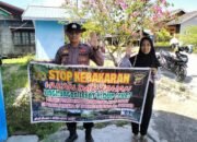 Antisipasi Karhutla, Personel Polsek Dusel  Gencar Sampaikan Terkait Larangan Karhutla Dengan Warga