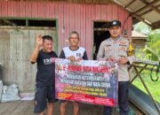 Polsek Murung Sosialisasi Larangan dan Sanksi Bagi Pelaku Kebakaran Hutan dan Lahan Di Desa Penyang