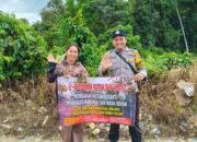 Bhabinkamtibmas Masifkan Sosialisasi Stop Membakar Lahan Di Kel. Beriwit