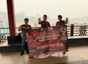Stop Polusi Asap, Sat Samapta Polres Murung Raya Sosialisasi Karhutla Ke Lapisan Masyarakat  Di Dermaga Putir Sikan