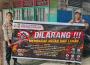 Bersama Lawan Karhutla Polsek Kapuas Hilir Gencar Sampaikan  Himbauan Untuk Tidak Membuka Lahan Dan Kebun Dengan Cara Di Bakar Kepada Masyarakat