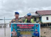 Satpolairud Polres Kapuas Laksanakan Patroli Perairan, Beri Imbauan Stop Penambangan Liar Di DAS Kapuas