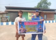 Cegah Illegal Fishing, Satpolairud Polres Kapuas Imbau Hal Ini Pada Warga Pesisir DAS Kapuas.