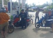 Polsek Basarang Sambang di Lokasi Objek Vital SPBU Di Kec. Basarang