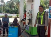Polsek Basarang Sambang di Lokasi Objek Vital SPBU Di Kec. Basarang
