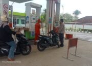 Polsek Basarang Sambang di Lokasi Objek Vital SPBU Di Kec. Basarang