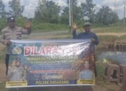 Cegah Terjadinya Karhutla, Anggota Polsek Basarang Lakukan Sosialisasi Secara Rutin