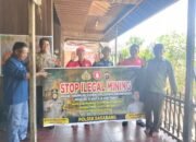 Polsek Basarang Sosialisi Larangan Ilegal Mining Di Wilayah Hukumnya