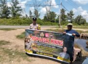Polsek Basarang Sosialisi Larangan Ilegal Mining Di Wilayah Hukumnya