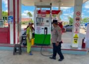Polsek Basarang Sambang di Lokasi Objek Vital SPBU Di Kec. Basarang