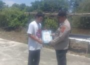 Personel Polsek Basarang Himbau Maklumat Polda Kalteng Dengan Warga Di Wilayah Hukumnya