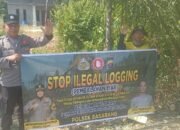 Polsek Basarang Sosialisi Larangan Ilegal Mining Di Wilayah Hukumnya