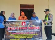 PERSONEL POLSEK PULAU PETAK LAKSANAKAN SOSIALISASI ILEGAL MINING KE MASYARAKAT GUNA PENCEGAHAN TAMBANG LIAR DI WILAYAH KECAMATAN PULAU PETAK
