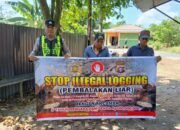 SOSIALISASI PENEBANGAN HUTAN SECARA LIAR (ILEGAL LOGING) OLEH PERSONIL POLSEK PULAU PETAK