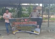 Polsek Basarang Sosialisi Larangan Ilegal Mining Di Wilayah Hukumnya