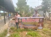Cegah Terjadinya Karhutla, Anggota Polsek Basarang Lakukan Sosialisasi Secara Rutin