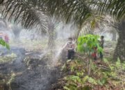 Polres Barito Utara Bergerak Cepat Lakukan Pendinginan Karhutla dan Edukasi Masyarakat