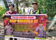 Cegah Karhutla Sejak Dini, Polsek Kapuas Barat Ajak Warga Anjir Kalampan Buka Lahan Tanpa Bakar