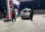 Sat Samapta Polres Sukamara Perkuat Pengamanan SPBU, Pastikan Pelayanan Malam Tetap Aman dan Tertib