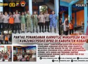 Pantau Penanganan Karhutla, Wakapolda Kalteng Kunjungi Posko BPBD di Kabupaten Kobar