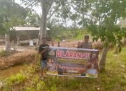 Cegah Terjadinya Karhutla, Anggota Polsek Basarang Lakukan Sosialisasi Secara Rutin
