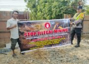 PERSONEL POLSEK PULAU PETAK LAKSANAKAN SOSIALISASI ILEGAL MINING KE MASYARAKAT GUNA PENCEGAHAN TAMBANG LIAR DI WILAYAH KECAMATAN PULAU PETAK