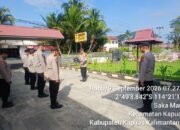 Tingkatkan Disiplin Kinerja, Polsek Kapuas Barat Gelar Apel Pagi Dipimpin KSPKT I Aiptu Yusuf