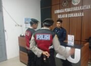 Kontrol Malam Sat Samapta di Lapas Kelas III Sukamara Perkuat Kesiapsiagaan pada Area Eksternal
