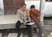 Cegah Karhutla Sejak Dini, Bhabinkamtibmas Sei Kayu Ingatkan Warga Soal Sanksi Pidana