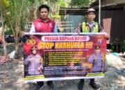 Buka Lahan Tanpa Bakar, Polsek Kapuas Barat Ajak Warga Anjir Kalampan Hidupkan Semangat Gotong Royong