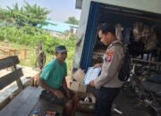 Personel Polsek Basarang Himbau Maklumat Polda Kalteng Dengan Warga Di Wilayah Hukumnya