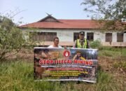 PERSONEL POLSEK PULAU PETAK LAKSANAKAN SOSIALISASI ILEGAL MINING KE MASYARAKAT GUNA PENCEGAHAN TAMBANG LIAR DI WILAYAH KECAMATAN PULAU PETAK