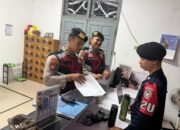 Kontrol Malam Sat Samapta di Lapas Kelas III Sukamara Perkuat Pengamanan Area Eksternal