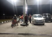 Pastikan Pelayanan Berjalan Tertib, Sat Samapta Pantau Aktivitas SPBU Sukamara
