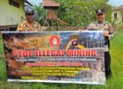 PERSONEL POLSEK PULAU PETAK LAKSANAKAN SOSIALISASI ILEGAL MINING KE MASYARAKAT GUNA PENCEGAHAN TAMBANG LIAR DI WILAYAH KECAMATAN PULAU PETAK