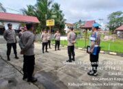 Tingkatkan Kedisiplinan dan Kesiapsiagaan, Polsek Kapuas Barat Gelar Apel Pagi