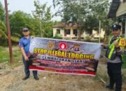 SOSIALISASI PENEBANGAN HUTAN SECARA LIAR (ILEGAL LOGING) OLEH PERSONIL POLSEK PULAU PETAK