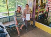 Cegah Karhutla Sejak Dini, Bhabinkamtibmas Sei Kayu Ajak Warga Pahami Ancaman Sanksi Pidana
