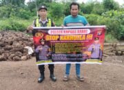 Cegah Kebakaran dari Hulu, Polsek Kapuas Barat Ajak Warga Mandomai Buka Lahan Tanpa Bakar