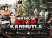 **Cegah Karhutla, Polsek Pematang Karau Sosialisasikan Maklumat Kapolda Kalteng kepada Warga**