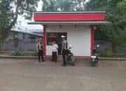 **Patroli Satlantas Polres Bartim Sambangi Bank Kalteng, Ingatkan Security Waspada Aksi Tindak Pidana**